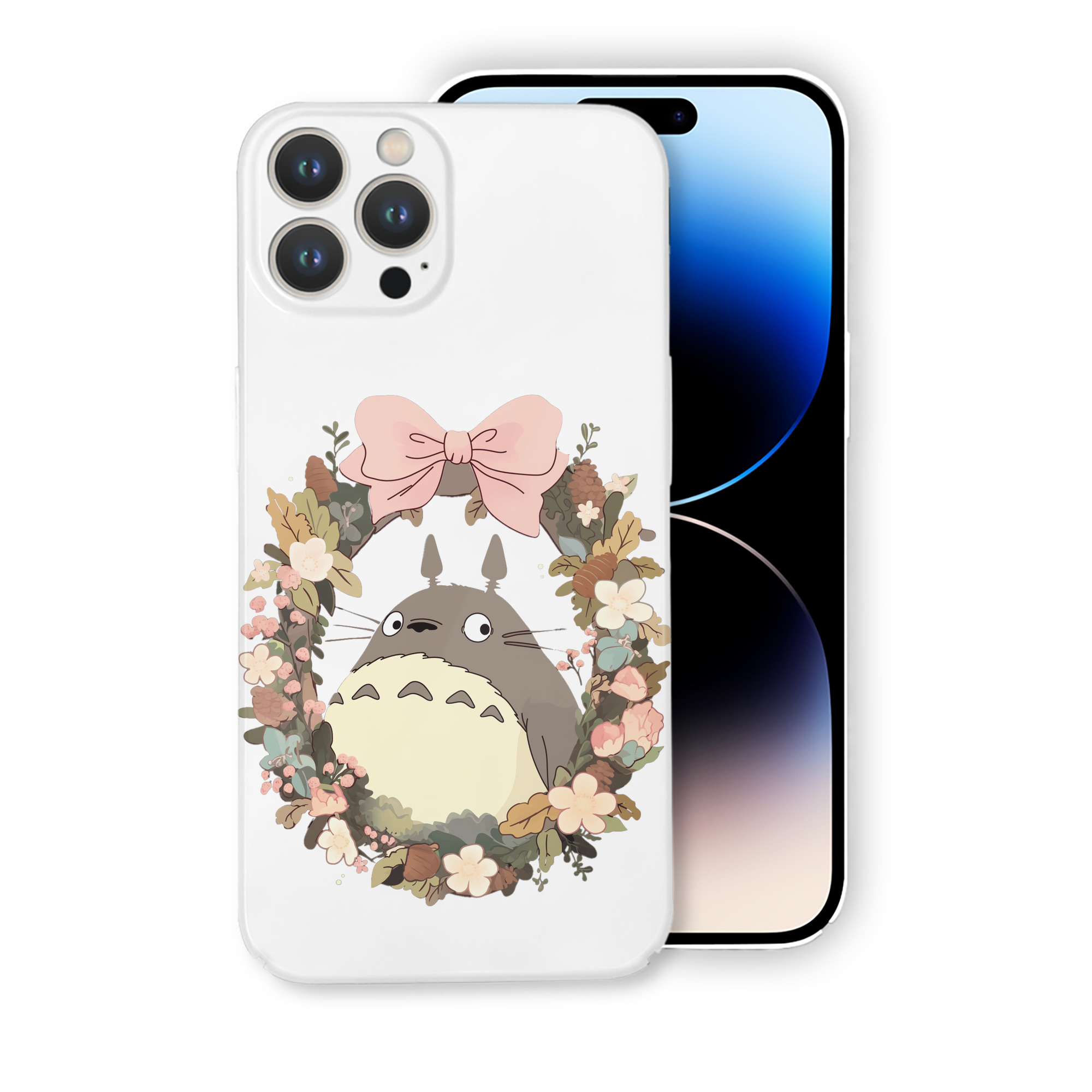 （画像用） となりのトトロ 草壁メイ 草壁サツキ My Neighbor Totoro Satsuki Kusakabe Mei Kusakabe 【iPhone 14シリーズ対応】ハードケース